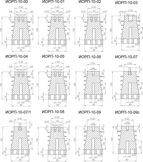 изоляторы ИОРП 10